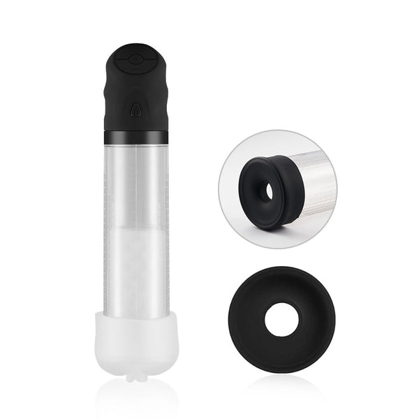 2 in 1 4-Pattern Vacuum Sucking Penis Enhancer Masturbatable Penis Pump