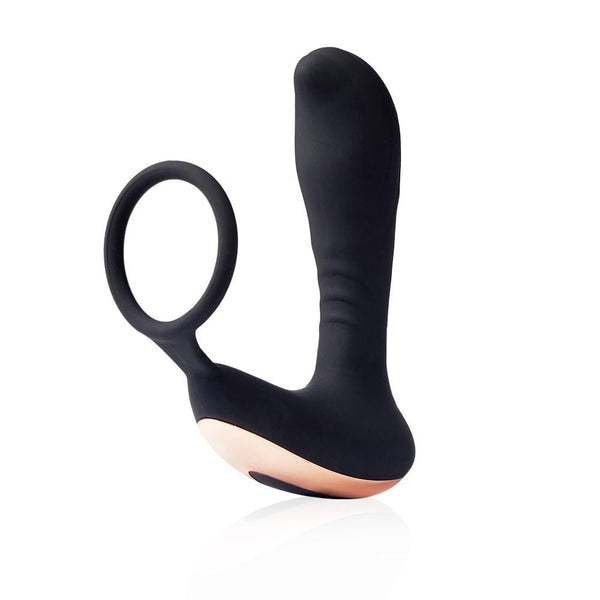 Remote Control 7-Frequency Vibration Prostate Stimulator with Penis Ring